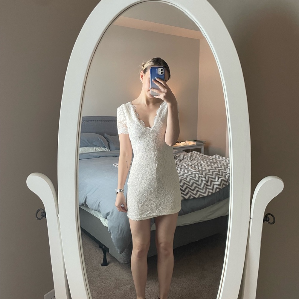 Ivory lace dress size XS